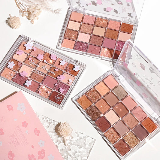 20-Color Eyeshadow Palette with Glitter, Shimmer, and Matte Finishes – Instagram Makeup Palette