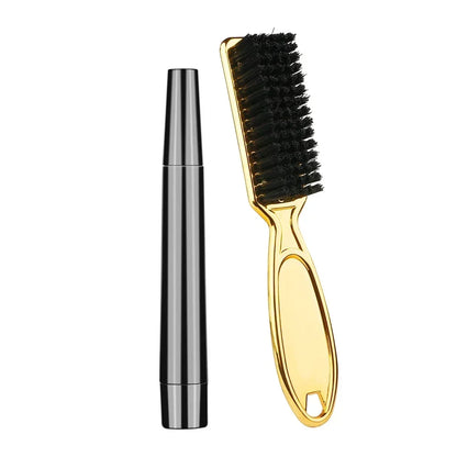 Beard Pen Filler Set Barber Styling Pencil with Brush Natural Finish Cover Facial Hair Patches Tool for Men Cosmetic Styling