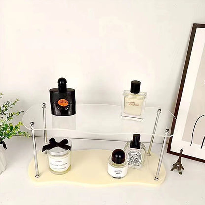 3-layer Acrylic Desktop Storage Rack Water Cup Perfume Bathroom Table Top Cosmetics Storage Jewelry Display Frame Organizer