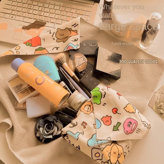 2024 New Fantastic Folding Cosmetic Bag Magic Cloth Hundred Patch Cloth Camera For iPad Storage Bag