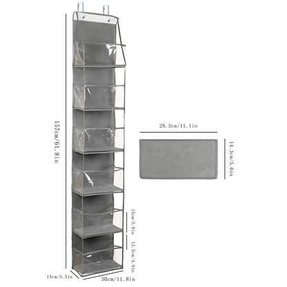 1pc 4 /6Layer Over The Door Hanging Organizer Cosmetics Wall Hanging Storage Organizerfor Nursery Bathroom Closet Bedroom Dorm