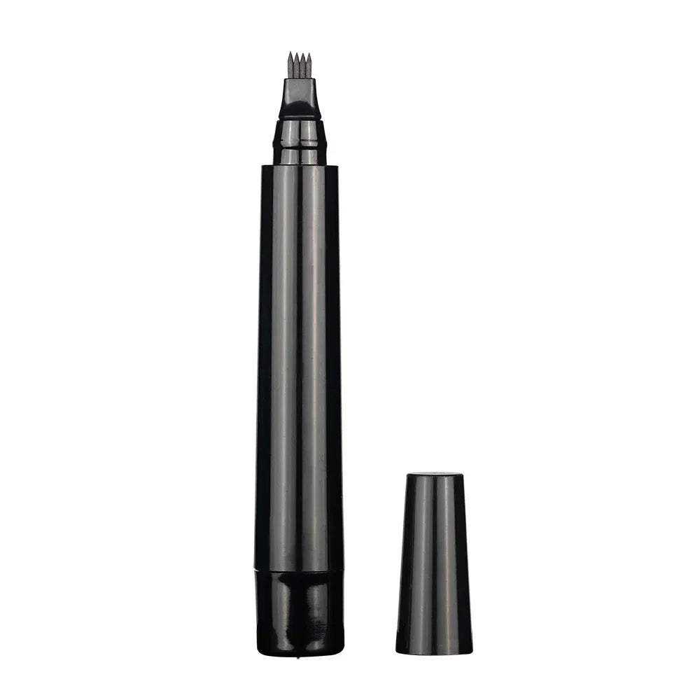 Beard Pen Filler Set Barber Styling Pencil with Brush Natural Finish Cover Facial Hair Patches Tool for Men Cosmetic Styling
