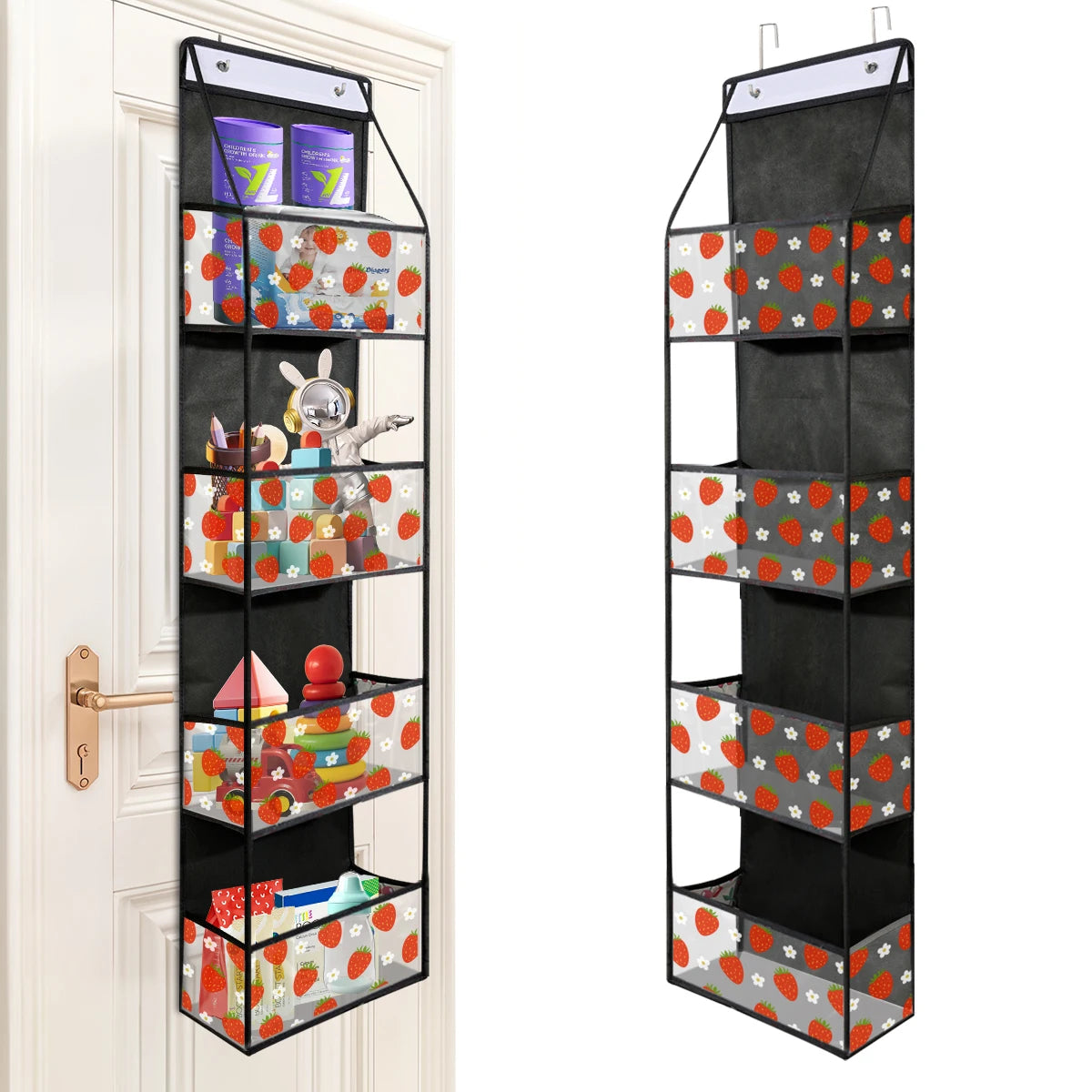 1pc 4 /6Layer Over The Door Hanging Organizer Cosmetics Wall Hanging Storage Organizerfor Nursery Bathroom Closet Bedroom Dorm